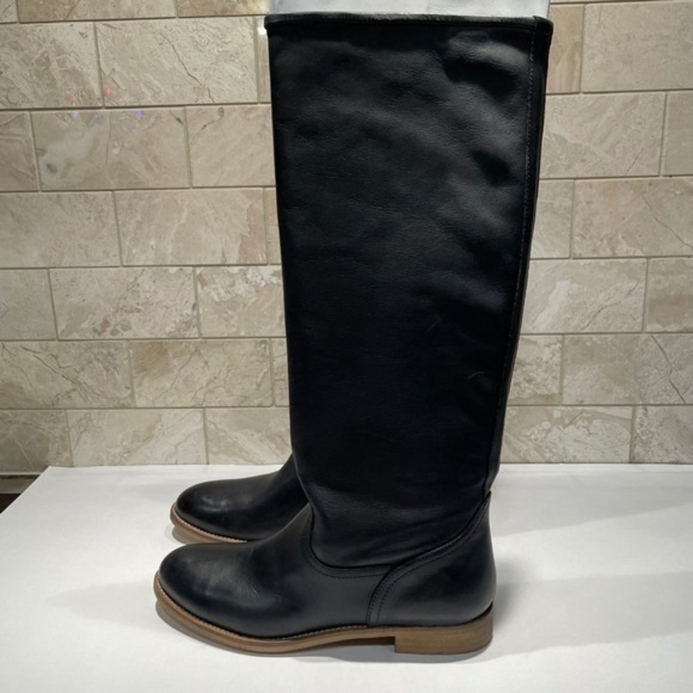 ALDO Black Leather Knee High Boots Women's Size 8